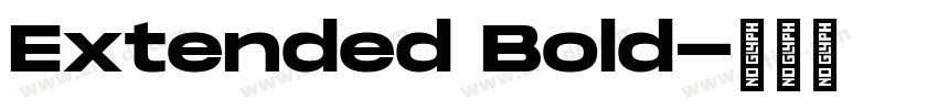 Extended Bold字体转换 Extended Bold字体转换
